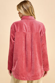 Boyfriend Oversized Corduroy Shacket / S#AIB3014