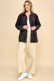 Boyfriend Oversized Corduroy Shacket / S#AIB3014