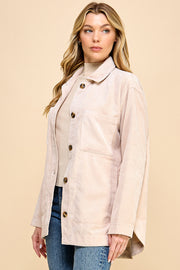 Boyfriend Oversized Corduroy Shacket / S#AIB3014