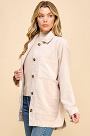 Boyfriend Oversized Corduroy Shacket / S#AIB3014