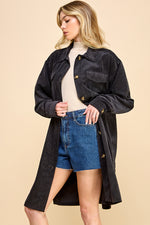Load image into Gallery viewer, Oversized Corduroy Long Shacket / S#AIB3016
