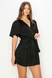 Short Bell-sleeve Mini Dress / S#ABDD0153