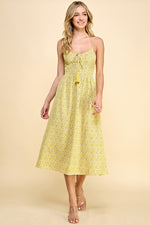 Load image into Gallery viewer, Cami Bow Front Midi Dress / S#HD5053
