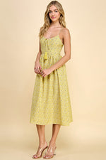 Load image into Gallery viewer, Cami Bow Front Midi Dress / S#HD5053
