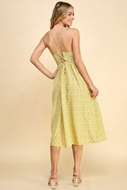 Cami Bow Front Midi Dress / S#HD5053