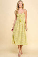 Load image into Gallery viewer, Cami Bow Front Midi Dress / S#HD5053
