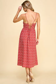 Cami Bow Front Midi Dress / S#HD5053