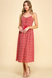 Cami Bow Front Midi Dress / S#HD5053