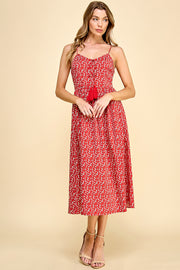 Cami Bow Front Midi Dress / S#HD5053