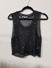 Sheer Sparkle Knit Tank Top I ABJT7517 I SHIP 09/18/24