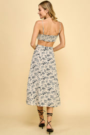 Black/White Floral print Set / S#TW545PKSW907PK