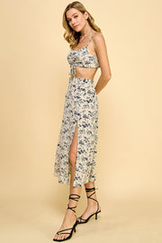 Black/White Floral print Set / S#TW545PKSW907PK