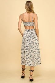 Black/White Floral print Set / S#TW545PKSW907PK