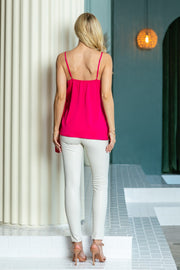 Overlap & Tie Cami Top / S#ABDT0111