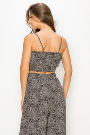 ABDT0105 | Cropped Cami top_Black