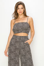 Load image into Gallery viewer, ABDT0105 | Cropped Cami top_Black
