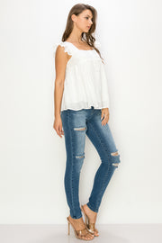 Flare bottom Blouse / S#ABDT0107